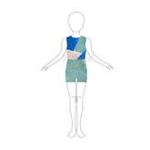Couture Sleeveless Asymmetrical Unitard